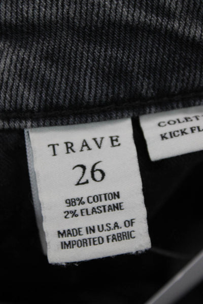 Trave Women Cropped Straight Dark Gray Jeans Size 26