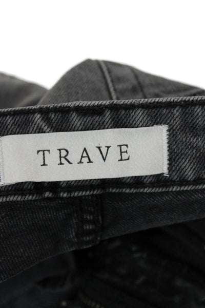 Trave Women Cropped Straight Dark Gray Jeans Size 26
