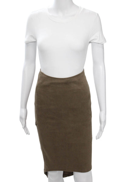 Level 99 Womens Brown Straight Pencil Skirt Size 24