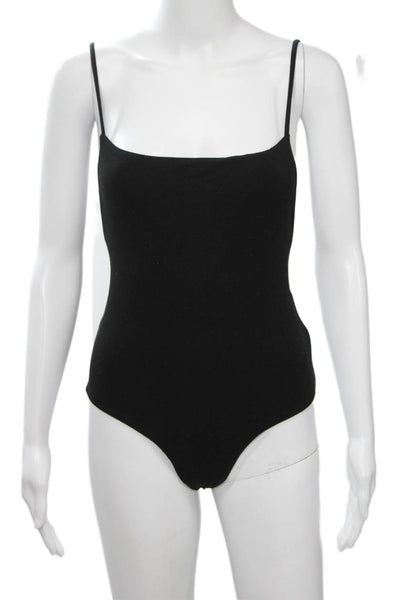 Eight Sixty Women Sleeveless Scoop Neck Black One Piece Jumpsuit Rayon Size XS