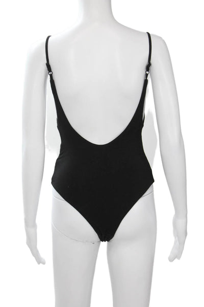 Eight Sixty Women Sleeveless Scoop Neck Black One Piece Jumpsuit Rayon Size XS