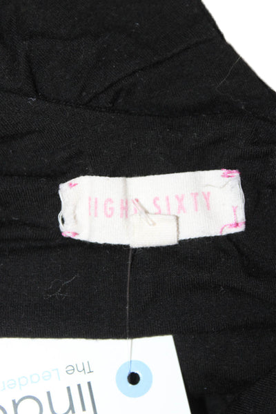 Eight Sixty Women Sleeveless Scoop Neck Black One Piece Jumpsuit Rayon Size XS