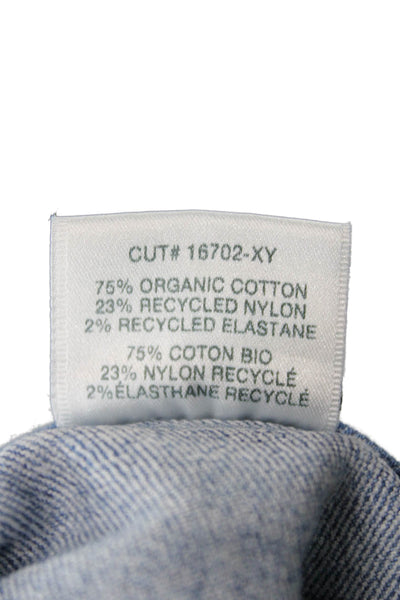 J Brand Women Skinny Ankle Jeans Blue Mid Rise Button Closure Size 25