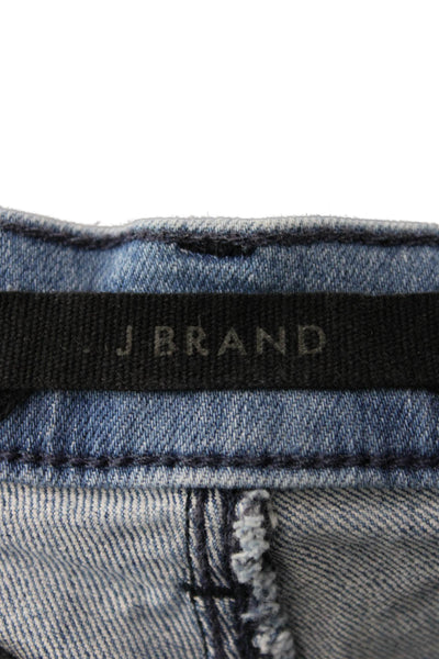 J Brand Women Skinny Ankle Jeans Blue Mid Rise Button Closure Size 25