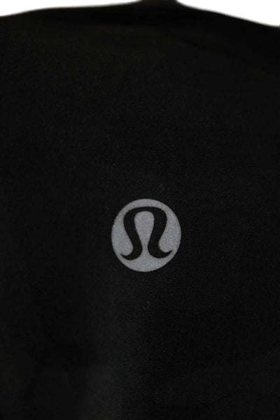 Lululemon Mens Sweat Shorts Black Camo Nylon Blend Drawstring Size M