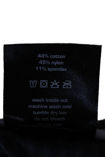Hylete Mens Chino Cropped Pants Dark Gray Army Cotton Nylon Spandex Size 32