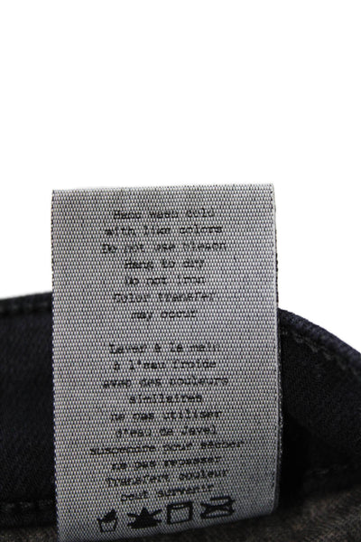 Rag & Bone Women Skinny Ankle Black Jeans Button Size 24