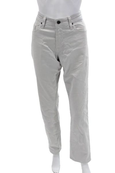 AG Mens Chino Khakis Gray 97% Cotton Stretch Size 31