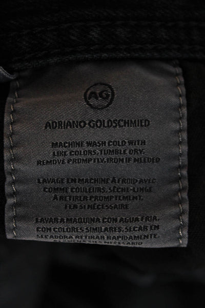 AG Mens Skinny Straight Dark Blue Jeans Size 32
