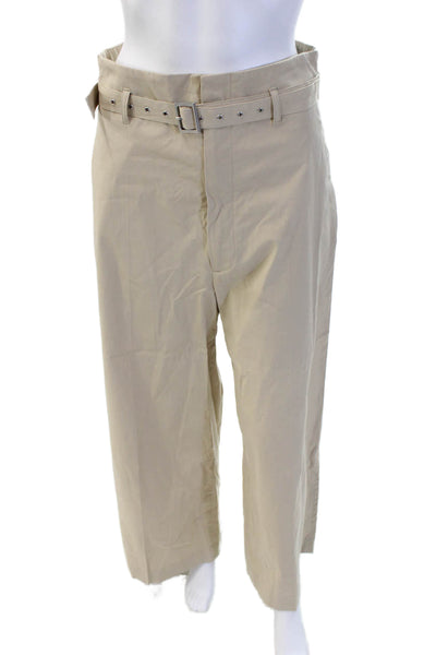 Ambush Mens Beige Chinos Buckle Cotton Stretch Size 2