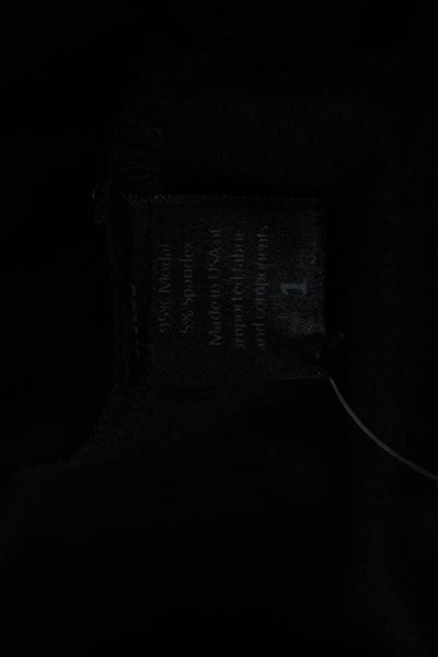 Malibu Road Women Camisole Black V-Neck Sleeveless Modal Spandex Size 1