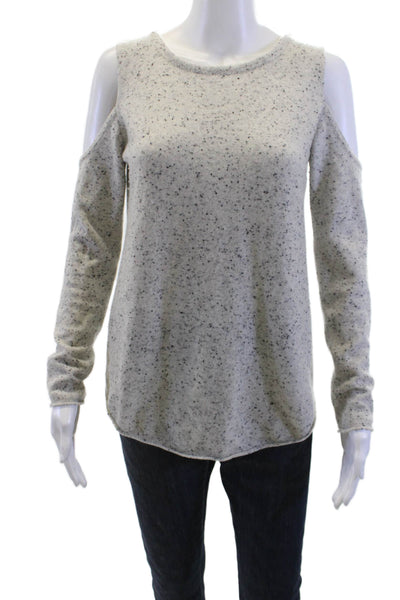 Generation Love Womens Gray 100% Cashmere Crew Neck Pullover Sweater Size XS