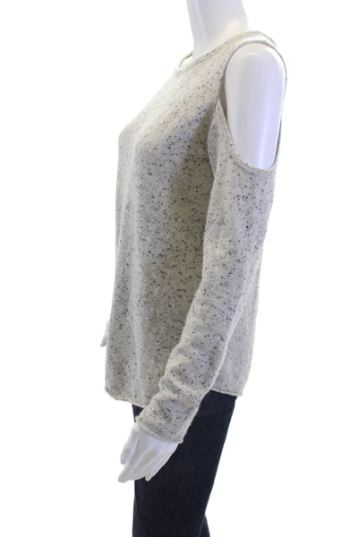 Generation Love Womens Gray 100% Cashmere Crew Neck Pullover Sweater Size XS