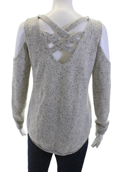 Generation Love Womens Gray 100% Cashmere Crew Neck Pullover Sweater Size XS