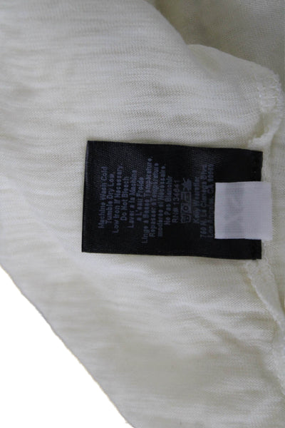 Kelly Wearstler Womens Sleeveless White Love Graphic Tank Crew Neck Size XS