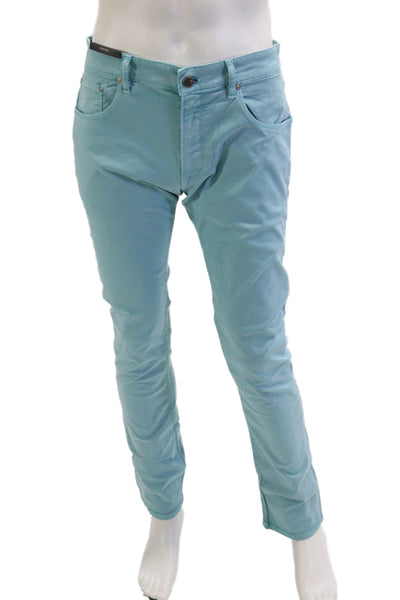 PT Torino Mens Chino Pants Light Blue Button Closure Size 32