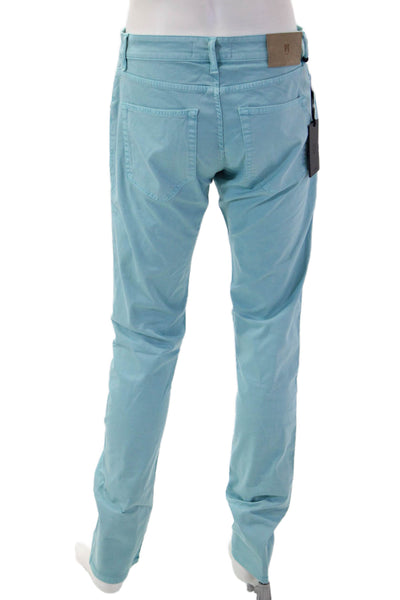 PT Torino Mens Chino Khakis Light Blue Cotton Lyocell Elastane Size 33