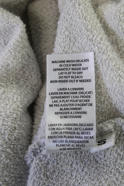 Philanthropy Womens Pullover Sweatshirt Gray Cotton Viscose Crew Neck Size S