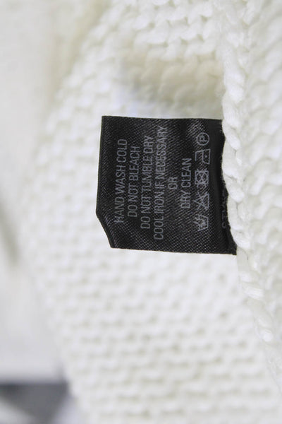 360 Sweater Unisex Pullover Sweater White Crew Neck 100% Cotton Size M