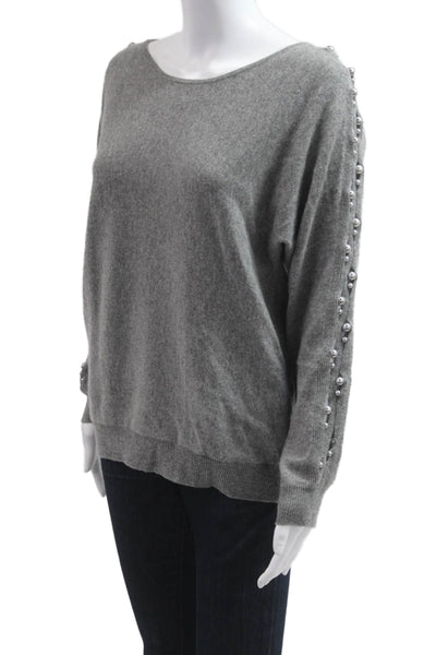 Princess Goes Hollywood Womens Gray 100% Cashmere Pullover Sweater Size 36