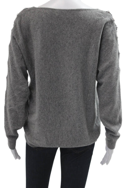 Princess Goes Hollywood Womens Gray 100% Cashmere Pullover Sweater Size 36