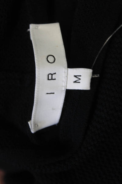 IRO Women Pullover Sweater Black Mock Neck Long Sleeve 70% Viscose Size M