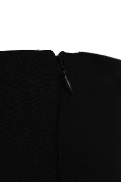 Zara Women Black Strapless Viscose Top Zip Size M