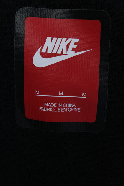 Nike Womens Windbreaker Black Zip Sports Size M