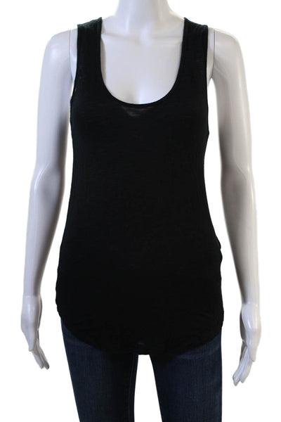 Madewell Womens Basic Black Viscose Sleeveless Round Neck Tank Size XS