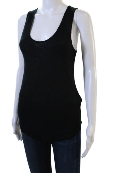 Madewell Womens Basic Black Viscose Sleeveless Round Neck Tank Size XS