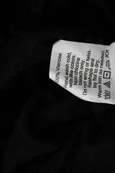 Madewell Womens Basic Black Viscose Sleeveless Round Neck Tank Size XS
