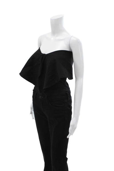 Alix Women One Piece Jumpsuit Black Sweetheart Long Sleeve Size S