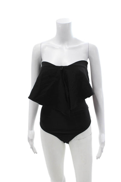 Alix Women One Piece Jumpsuit Black Sweetheart Long Sleeve Size S