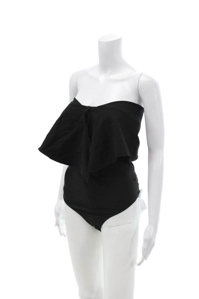 Alix Women One Piece Jumpsuit Black Sweetheart Long Sleeve Size S