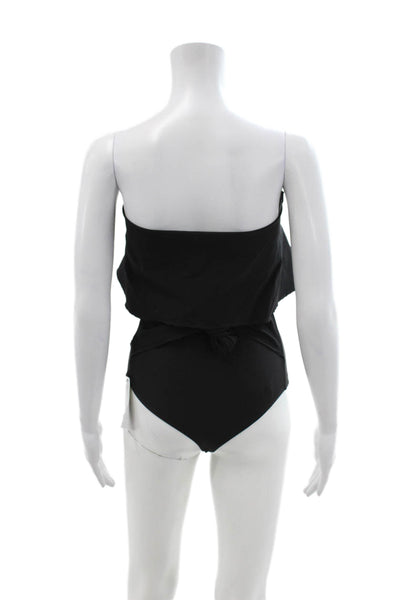 Alix Women One Piece Jumpsuit Black Sweetheart Long Sleeve Size S