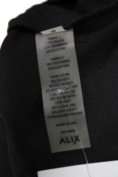 Alix Women One Piece Jumpsuit Black Sweetheart Long Sleeve Size S