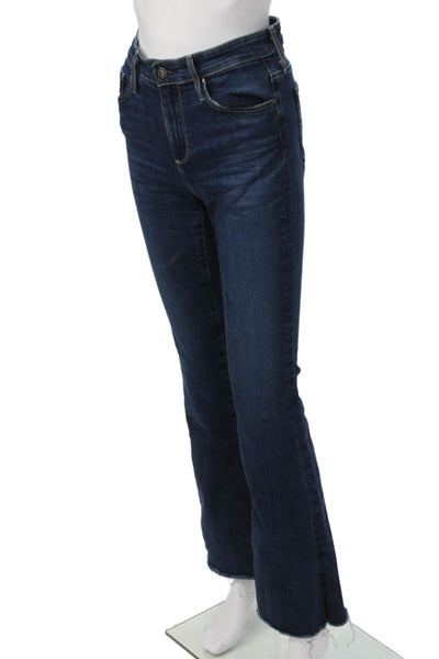AG Womens Bootcut Flared Jeans Dark Blue Mid Rise Size 24
