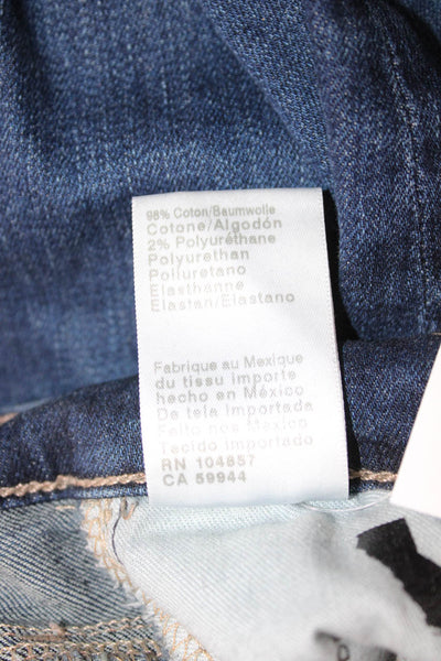 AG Womens Bootcut Flared Jeans Dark Blue Mid Rise Size 24