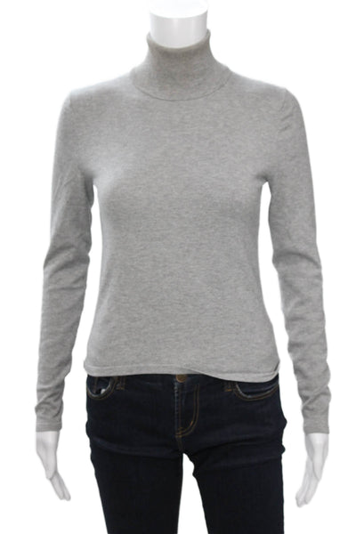 Babaton Womens Pullover Turtleneck Sweater Gray Long Sleeve Size S