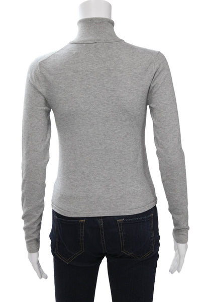 Babaton Womens Pullover Turtleneck Sweater Gray Long Sleeve Size S