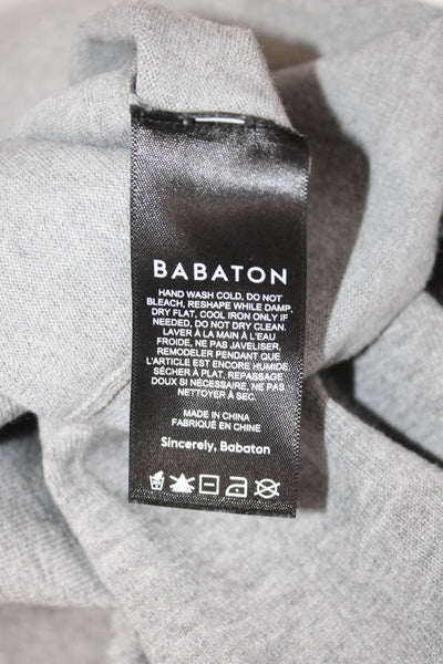 Babaton Womens Pullover Turtleneck Sweater Gray Long Sleeve Size S