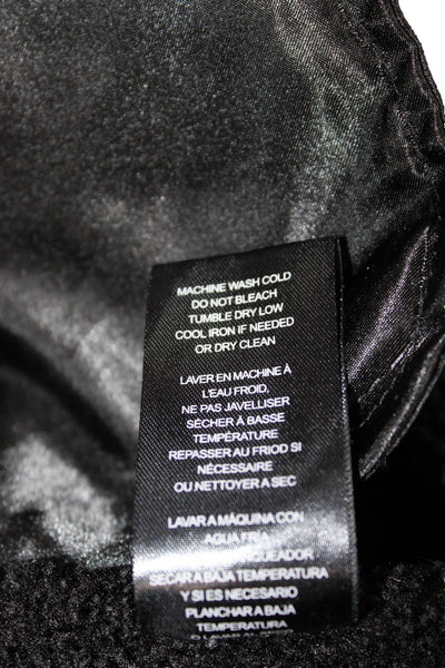 Velvet by Graham & Spencer Women Black Mock Neck Long Sleeve Jacket Size S