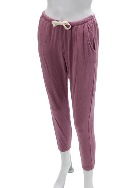Electric & Rose Womens Jogger Sweatpants Purple Micromodal Drawstring Size XS