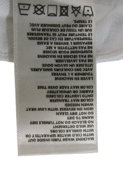 L'Agence Womens Ankle Skinny Jeans White Mid Rise 26in Size 25