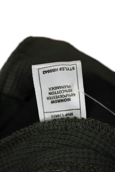Monrow Womens Cropped Dress Pants Dark Gray Zip 26 Inseam Size XS
