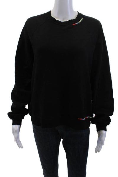 Electric & Rose Womens Pullover Sweatshirt Black Size XS