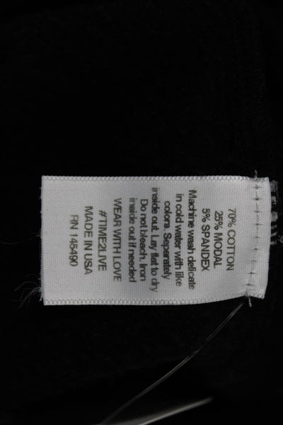 Electric & Rose Womens Pullover Sweatshirt Black Size XS