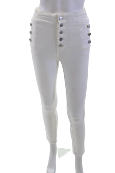J Brand Women White Ankle Jegging Size 24