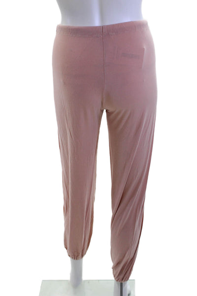 Eberjey Womens Jogger Sweatpants Pink Drawstring Modal Size XS