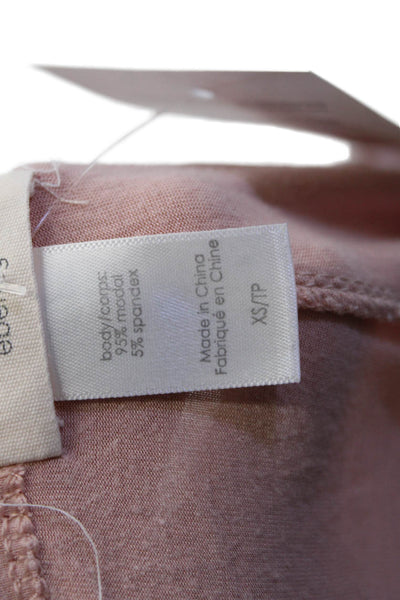 Eberjey Womens Jogger Sweatpants Pink Drawstring Modal Size XS